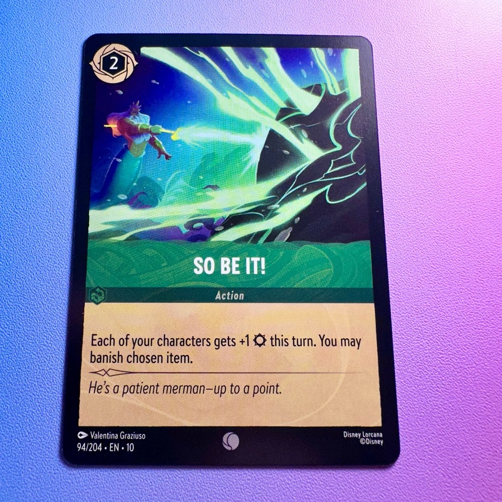 so be it! [little mermaid] - 94/204 (common) — lorcana: whispers in the well